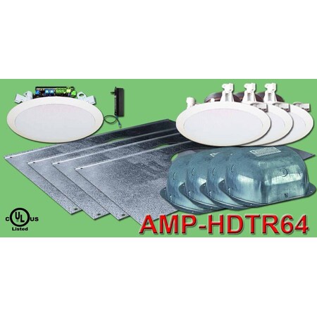 Owi 3 Source; Integratable 6In Amplified; In Ceiling Speakers With AMP-HDTR64